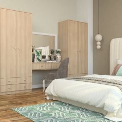 Шкаф Нина (М6) Ясень шимо светлый в Талице - talica.mebel24.online | фото