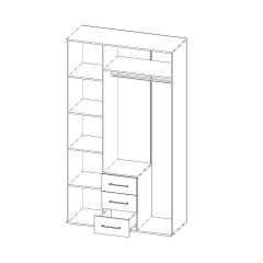 Шкаф Парма 3-х створчатый в Талице - talica.mebel24.online | фото 3