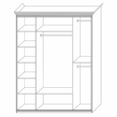 Шкаф распашной четырехдверный с зеркалами Неаполь в Талице - talica.mebel24.online | фото 3