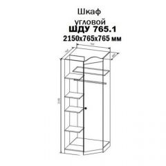 KI-KI ШДУ765.1 Шкаф угловой (белый/белое дерево) в Талице - talica.mebel24.online | фото 2