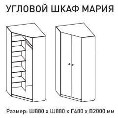 Шкаф угловой Мария 880*880 (ЛДСП 1 кат.) в Талице - talica.mebel24.online | фото 2