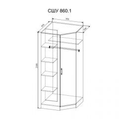 СОФИ СШУ860.1 Шкаф угловой в Талице - talica.mebel24.online | фото 2