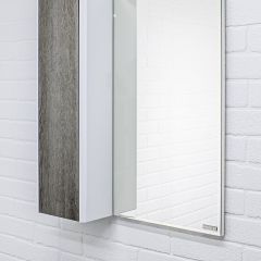 Шкаф-зеркало Uno 60 Дуб серый левый/правый Домино (DU1503HZ) в Талице - talica.mebel24.online | фото 8