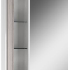 Шкаф-зеркало Uno 60 Дуб серый левый/правый Домино (DU1503HZ) в Талице - talica.mebel24.online | фото 3