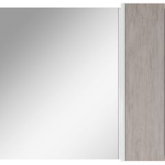 Шкаф-зеркало Uno 80 Дуб серый левый/правый Домино (DU1504HZ) в Талице - talica.mebel24.online | фото 5