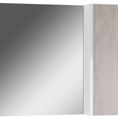 Шкаф-зеркало Uno 80 Дуб серый левый/правый Домино (DU1504HZ) в Талице - talica.mebel24.online | фото 1