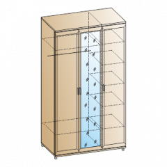 Спальня Мелисса композиция 3 (Гикори Джексон светлый) в Талице - talica.mebel24.online | фото 4