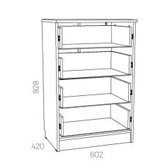 НМ 040.38 Х Комод "Оливия" в Талице - talica.mebel24.online | фото 3