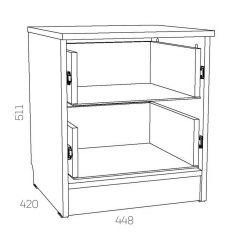 НМ 040.37 Х Тумба прикроватная "Оливия" в Талице - talica.mebel24.online | фото 3
