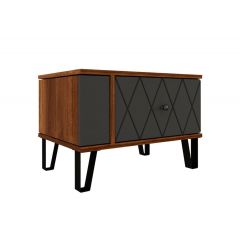 Спальня Римини ПМ-375.10 исп.2 Тумба (МДФ графит софт) в Талице - talica.mebel24.online | фото