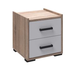 Спальня Соната Тумба прикроватная (дуб сонома/белый) в Талице - talica.mebel24.online | фото