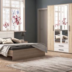 Спальня Соната Тумба прикроватная (дуб сонома/белый) в Талице - talica.mebel24.online | фото 3