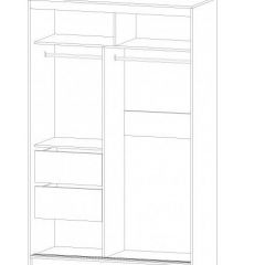 ВЕРОНА Шкаф-купе 1400 (ясень шимо комб.) в Талице - talica.mebel24.online | фото 2