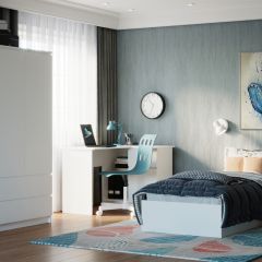 МОРИ Спальный гарнитур (белый) в Талице - talica.mebel24.online | фото 4