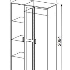 Спальный гарнитур МСП-1 (Дуб золотой/Камень темный) 1400 в Талице - talica.mebel24.online | фото 9