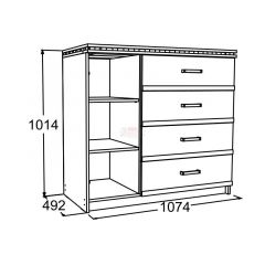 Спальный гарнитур Ольга-13 (модульный) в Талице - talica.mebel24.online | фото 14