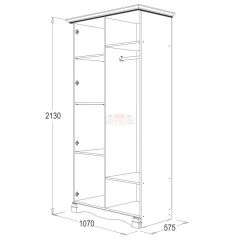 Спальный гарнитур Ольга-1Н (модульная) в Талице - talica.mebel24.online | фото 3