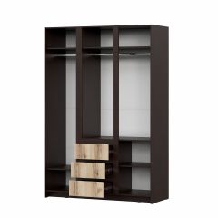ПРАГА Спальный гарнитур Серия 3 (Дуб Делано/Дуб Венге) в Талице - talica.mebel24.online | фото 16