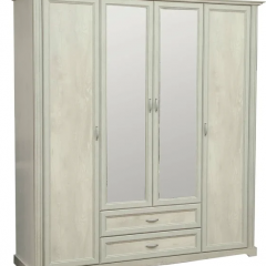 СОХО Спальный гарнитур (модульный) бетон пайн белый в Талице - talica.mebel24.online | фото 2