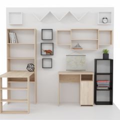 Стеллаж Элемент-1 (дуб сонома) в Талице - talica.mebel24.online | фото 4