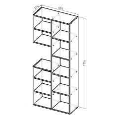 Стеллаж Элемент-2 (белый) в Талице - talica.mebel24.online | фото 6