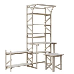 Стеллаж+стол со стойкой Конструктор Арт.СRСт2-1 в Талице - talica.mebel24.online | фото 3
