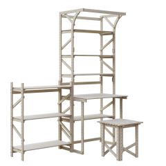 Стеллаж+стол со стойкой Конструктор Арт.СRСт2-1 в Талице - talica.mebel24.online | фото 5