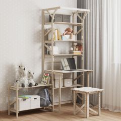 Стеллаж+стол со стойкой Конструктор Арт.СRСт2-1 в Талице - talica.mebel24.online | фото 4