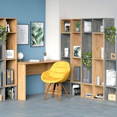 Стеллаж универсальный (ЛДСП камень темный) в Талице - talica.mebel24.online | фото 3