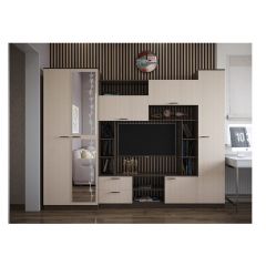 Стенка Марта 11 (Венге/Беленый дуб) в Талице - talica.mebel24.online | фото 3