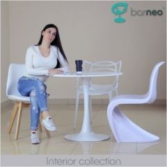 Стол Barneo T-3 Tulip style (RAL9003 белый, D90) в Талице - talica.mebel24.online | фото 5