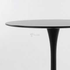 Стол Barneo T-3 Tulip style (RAL9017 черный, D100) в Талице - talica.mebel24.online | фото