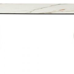 Стол BRONTE 220 KL-188 Контрастный мрамор матовый, итальянская керамика/ Шампань, ®DISAUR в Талице - talica.mebel24.online | фото 2