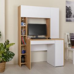 Стол компьютерный 12.71 Комфорт (Дуб Золотой CRAFT, Белая Аляска) в Талице - talica.mebel24.online | фото