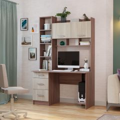 Стол компьютерный ПКС-5 Шимо темный/Шимо светлый в Талице - talica.mebel24.online | фото