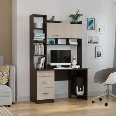 Стол компьютерный ПКС-5 Венге/Дуб белфорд в Талице - talica.mebel24.online | фото