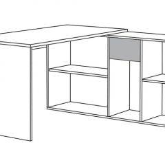 Стол письменный Лайт 03.245 (белый) в Талице - talica.mebel24.online | фото 3