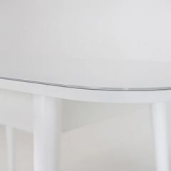 Стол раскладной со стеклом (опоры массив цилиндрический) "Хоста" в Талице - talica.mebel24.online | фото 6