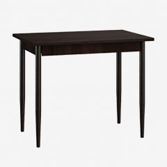 Стол Темп 1 (Венге/кромка ПВХ 2мм/ножки металл шоколад d40) в Талице - talica.mebel24.online | фото