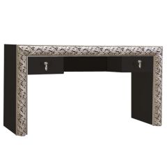 Стол туалетный (1,6 м) Тиффани Premium черная/серебро (ТФСТ-2(П) в Талице - talica.mebel24.online | фото