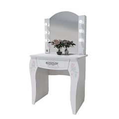 Стол туалетный Розалия №12 + ПОДСВЕТКА (лиственница белая, омела) в Талице - talica.mebel24.online | фото 1