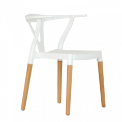 Стул Barneo N-218 Wishbone интерьерный кухонный белый в Талице - talica.mebel24.online | фото
