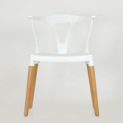 Стул Barneo N-218 Wishbone интерьерный кухонный белый в Талице - talica.mebel24.online | фото 3