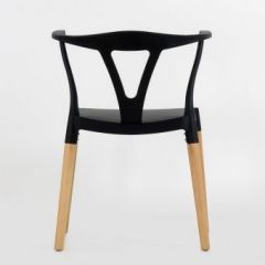 Стул Barneo N-218 Wishbone интерьерный кухонный черный в Талице - talica.mebel24.online | фото 2