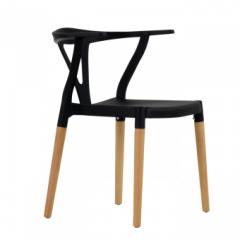 Стул Barneo N-218 Wishbone интерьерный кухонный черный в Талице - talica.mebel24.online | фото