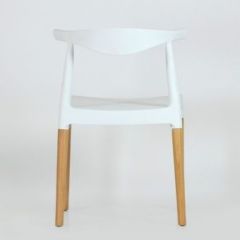 Стул Barneo N-219 Elbow интерьерный кухонный белый в Талице - talica.mebel24.online | фото 2