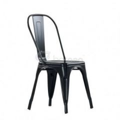 Стул Barneo N-240 Tolix (RAL9017 Черный) в Талице - talica.mebel24.online | фото