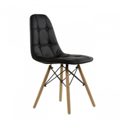 Стул Barneo N-43 Pulsante PU черный в Талице - talica.mebel24.online | фото