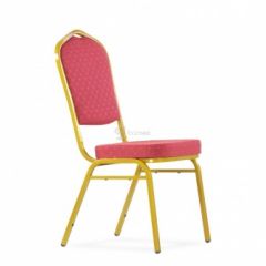 Стул Barneo S-6 банкетный (каркас золото, красная ткань) в Талице - talica.mebel24.online | фото