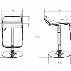 Стул барный DOBRIN CRACK LM-3021 (черный) в Талице - talica.mebel24.online | фото